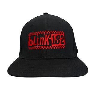 Blink-182 Modern Logo Baseball Cap Hat Official Licensed Black Adjustable